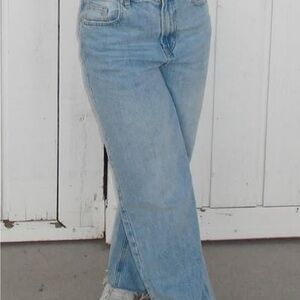 Cotton On Light Blue Straight Leg Jeans